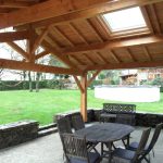 auvent en bois terminé